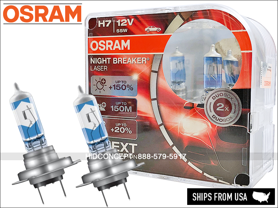 Osram halogen H7 Nightbreaker Laser bulb