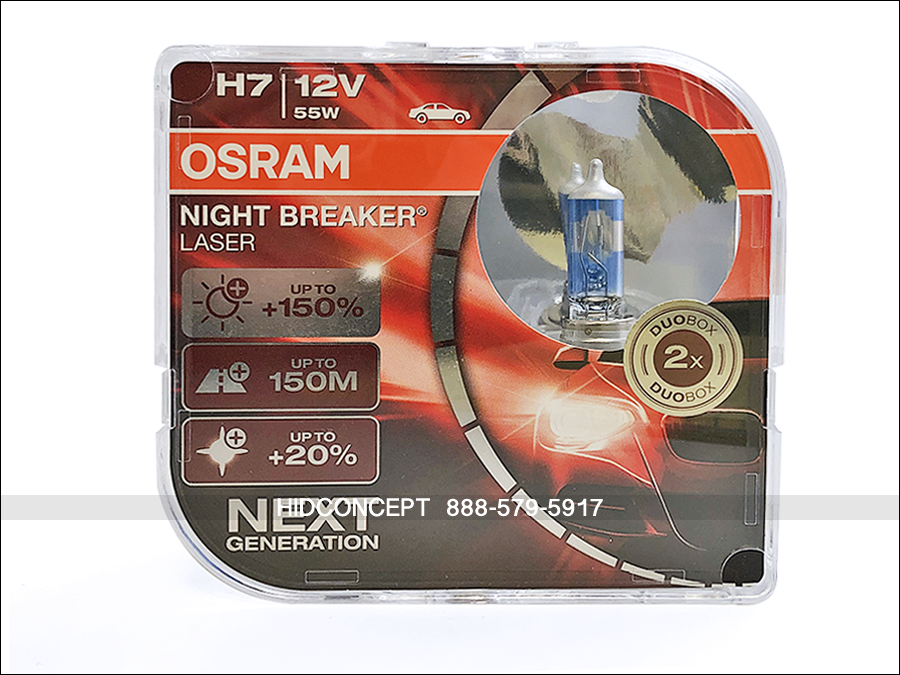 H7 OSRAM NIGHT BREAKER UNLIMITED SMART FORTWO Coupe 04-/> LOW BEAM HEADLAMP BULBS