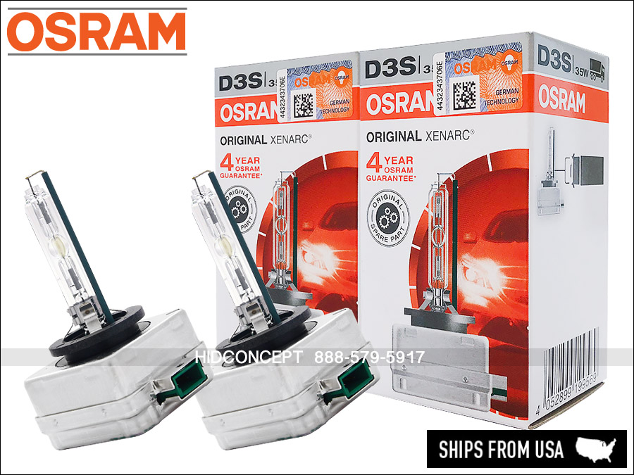 OSRAM D3S 35W4500K 66340 66340HBI XENARC Original Spare Part HID OEM Bulb  Xenon
