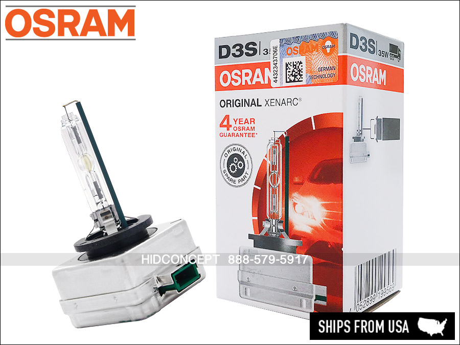Osram D3S Xenarc OEM 4300K HID Xenon Headlight Bulb 66340 35W DOT Germany  1-Pack