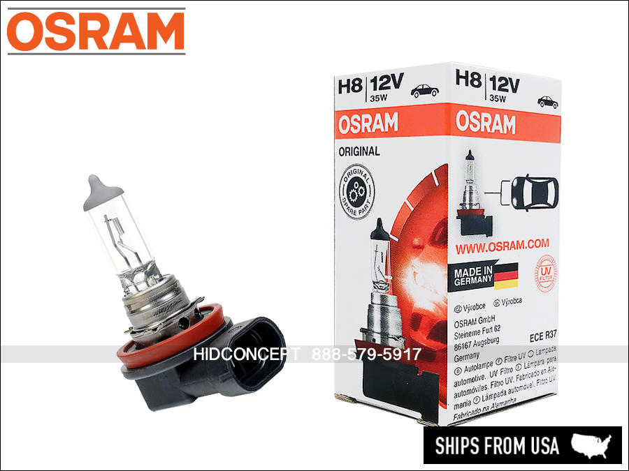 Osram H8 Original Line OEM Halogen Fog Headlight Bulb