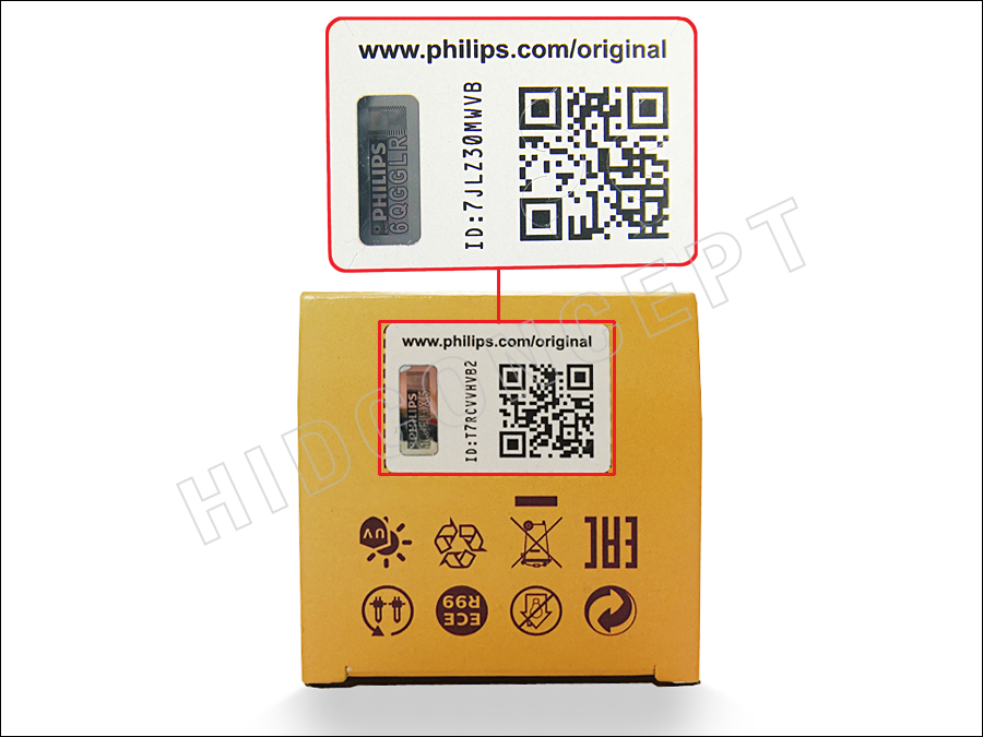 Philips OEM D2S 4300K HID Xenon Headlight Bulb w/ COA Label, 85122, Pack  of 1