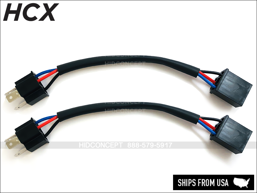NEW H4/9003 Headlight Male Connector wire harness 18AWG